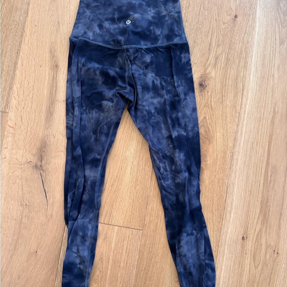 Lululemon Align Black Tie-Dye Leggings